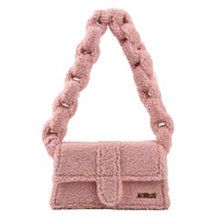 Thumbnail for Bag Woman New Senior Texture Plush One Shoulder Small Square Bag