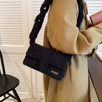 Thumbnail for Bag Woman New Senior Texture Plush One Shoulder Small Square Bag