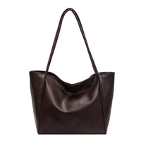 Thumbnail for Soft Leather Shoulder Bag Large Capacity Commuter Totes Shopping Travel Bags For Women