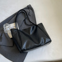Thumbnail for Soft Leather Shoulder Bag Large Capacity Commuter Totes Shopping Travel Bags For Women