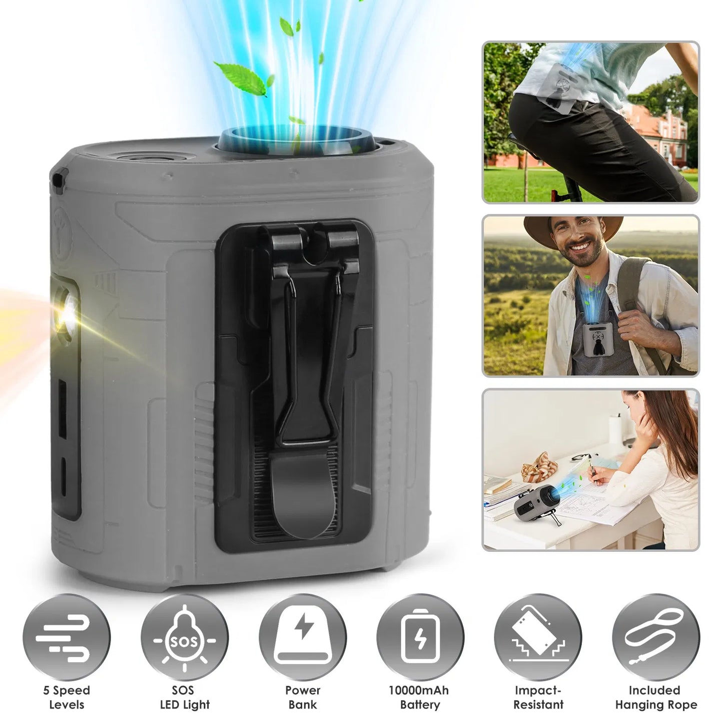 AirFlow Pro™ Wearable Fan