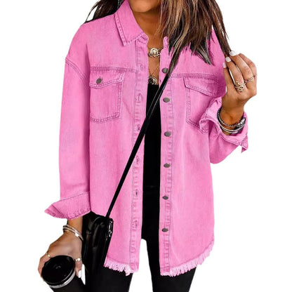 Chic Distressed Denim Jacket