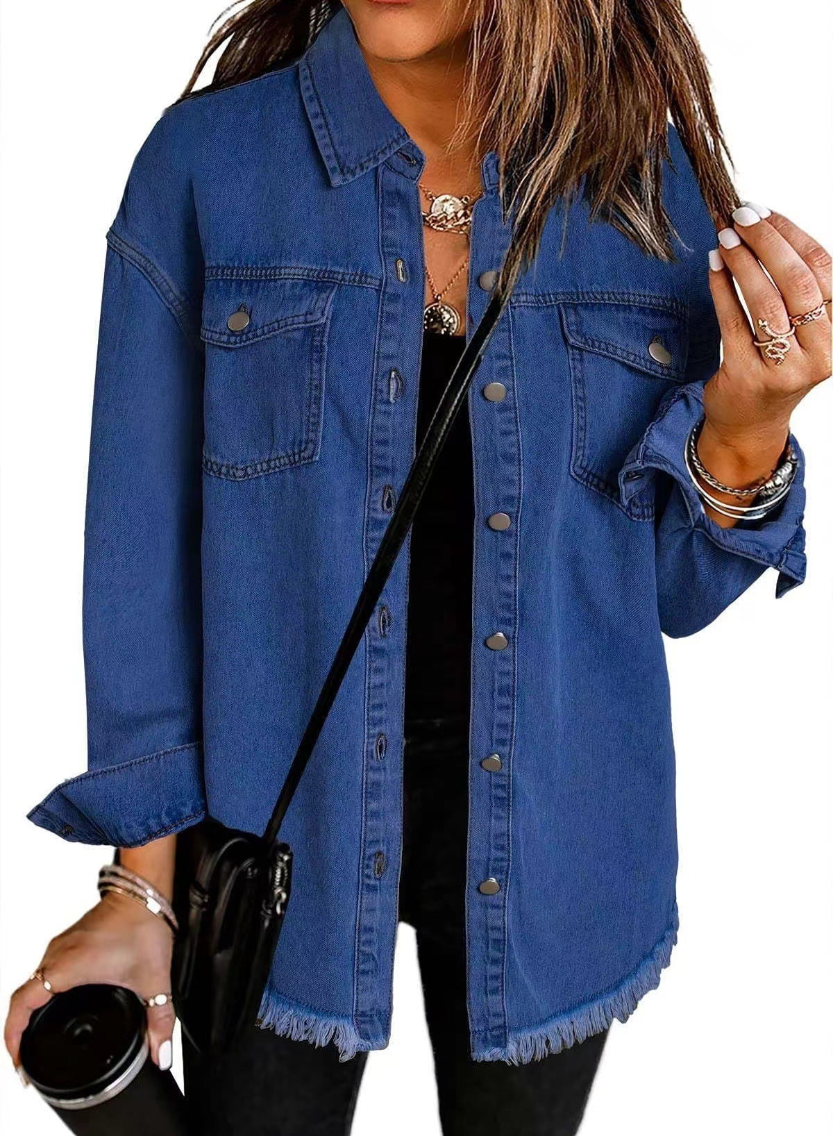 Chic Distressed Denim Jacket