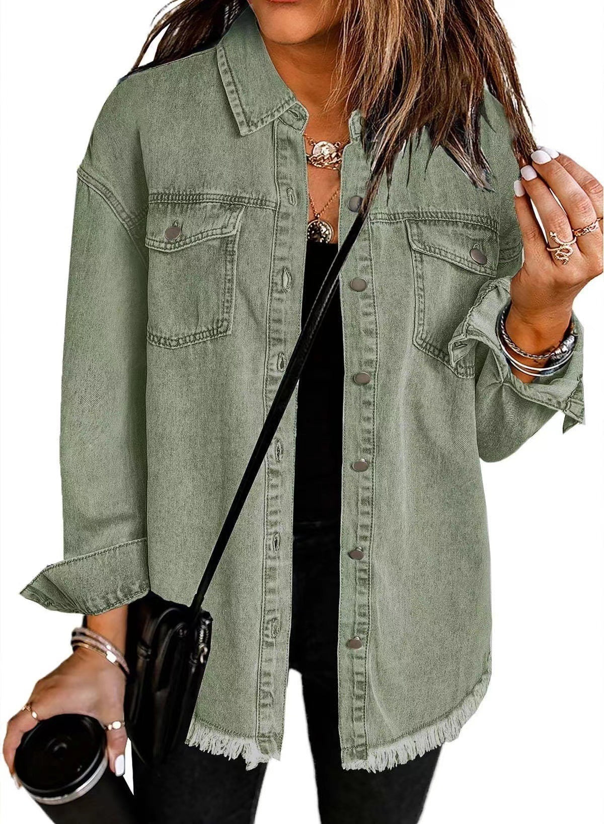 Chic Distressed Denim Jacket