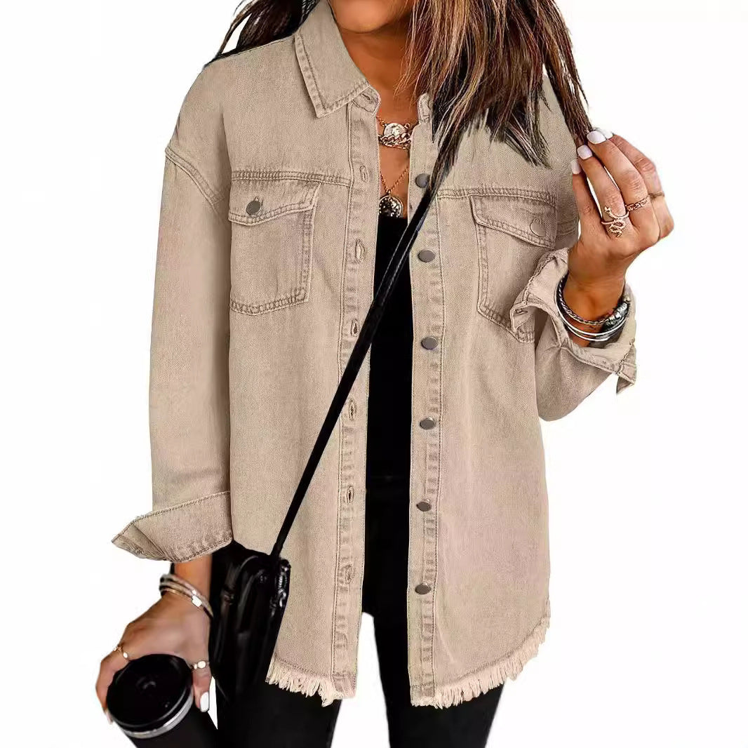 Chic Distressed Denim Jacket