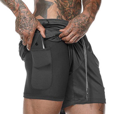Double mesh men's shorts