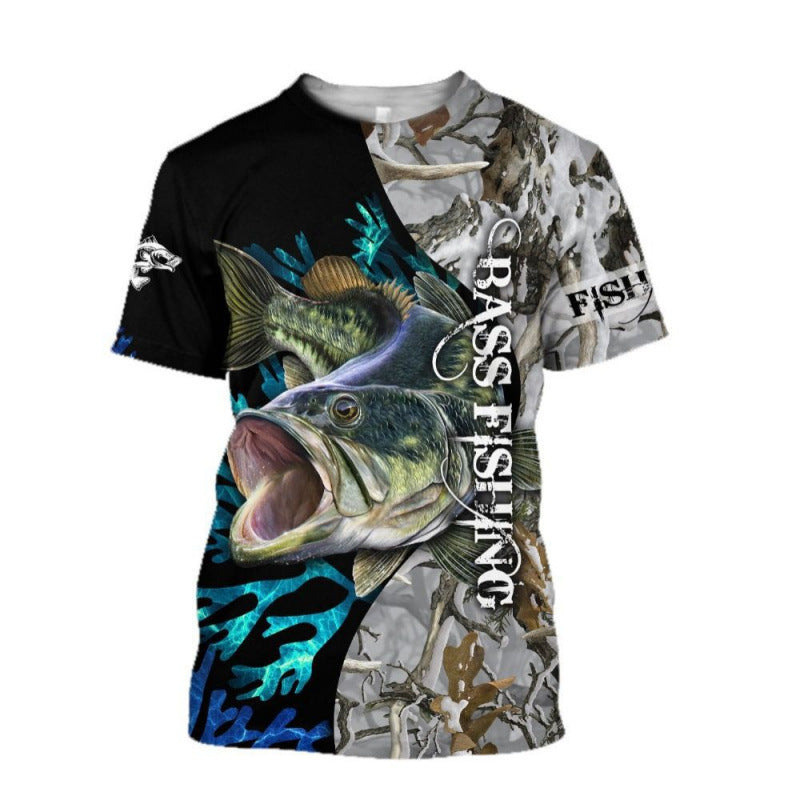 Fishing Pattern Printed Shirt