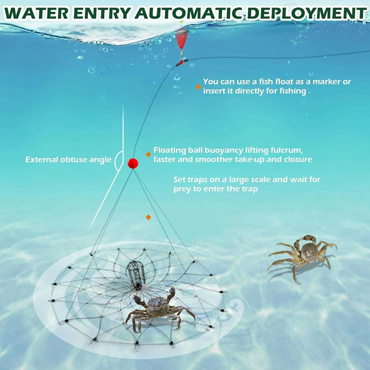 ultimate automatic crab trap net