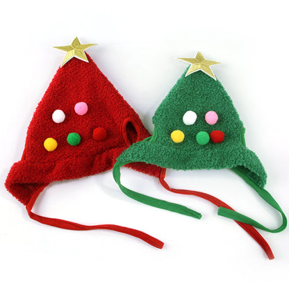 Adorable Christmas Tree Pom-Pom Hat