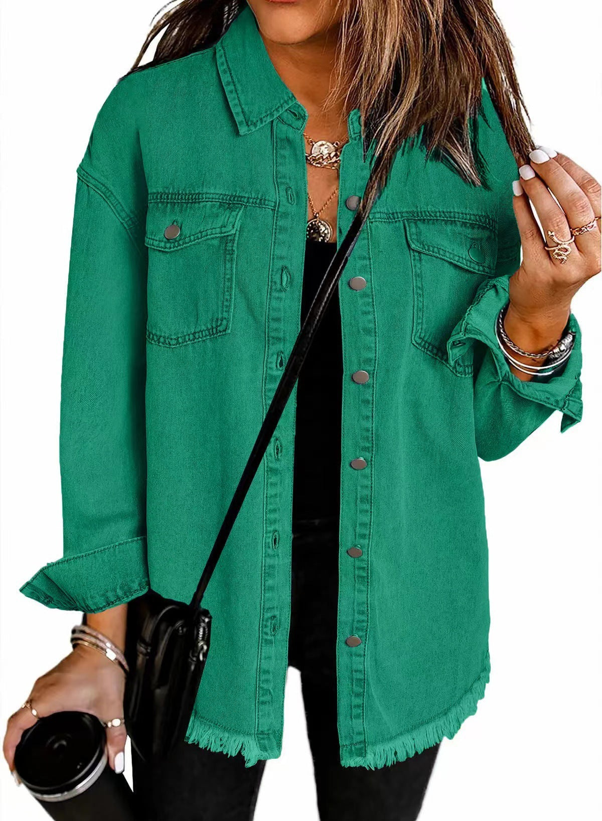 Chic Distressed Denim Jacket