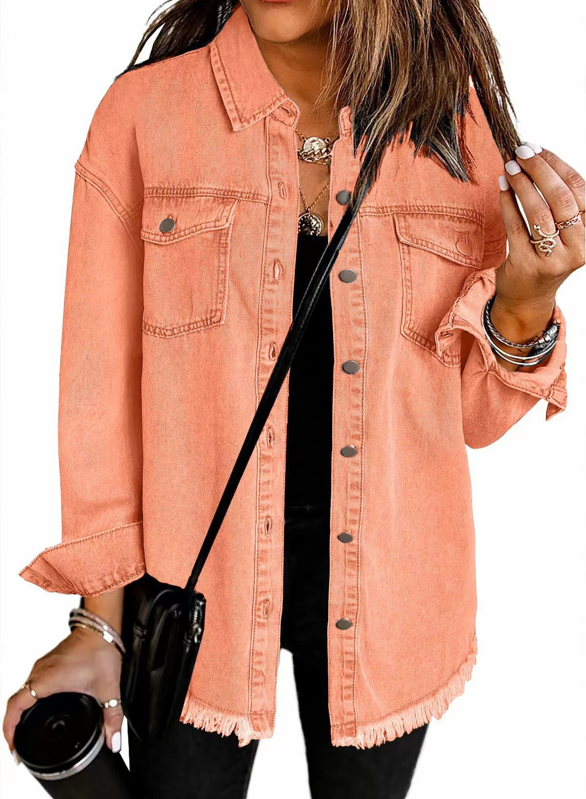 Chic Distressed Denim Jacket