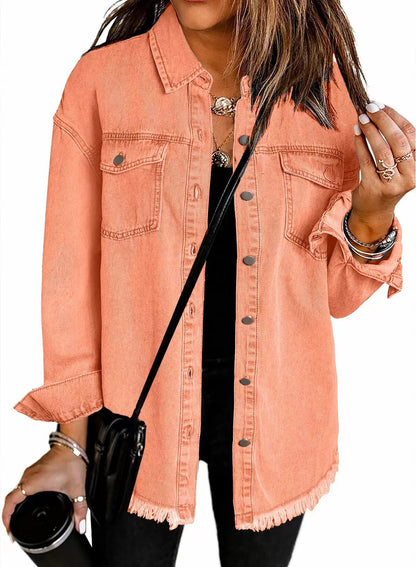 Chic Distressed Denim Jacket