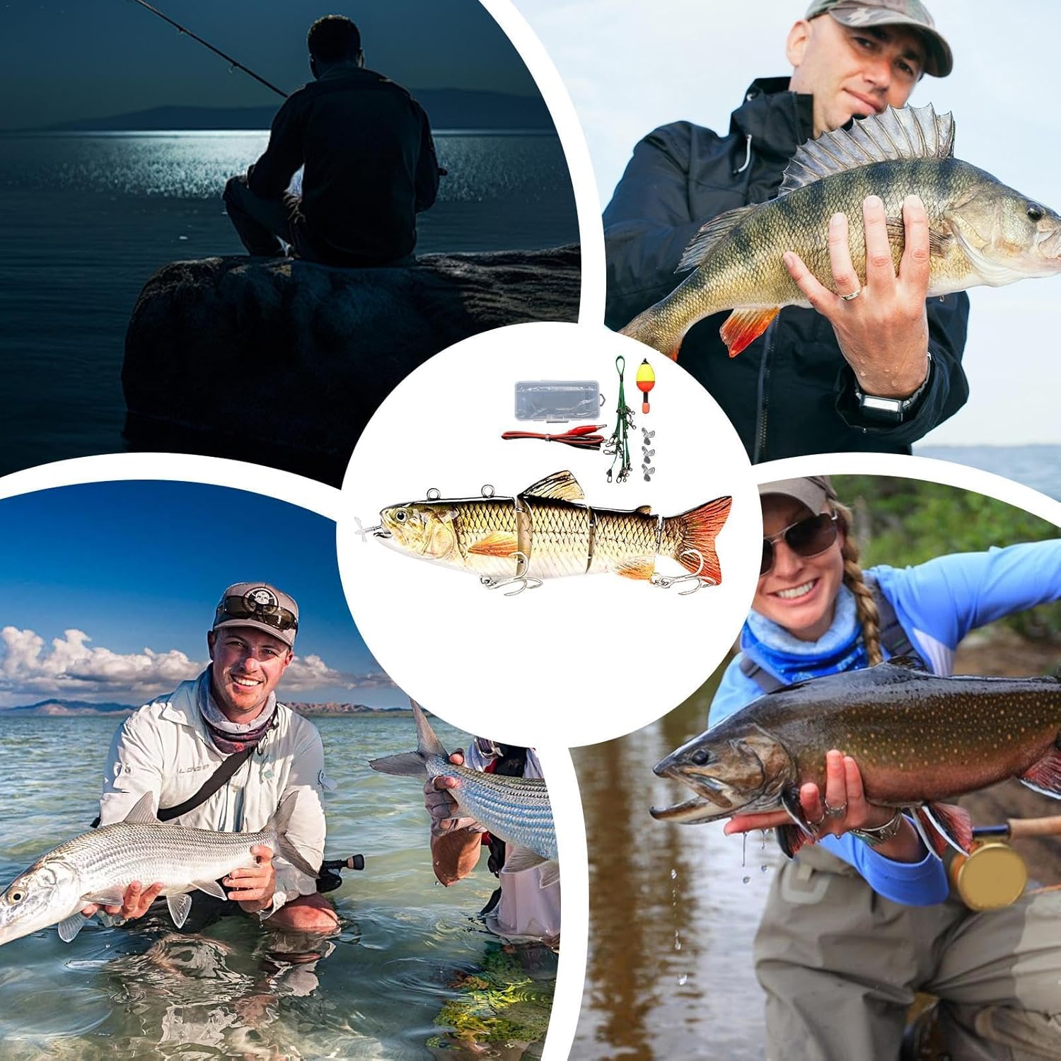 Animated Lure Animated Fishing Lure Swimming Bait With Hooks Bass Lures Slow Sinking Fishing Lures Available For Freshwater