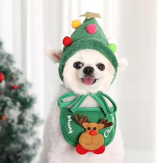 Adorable Christmas Tree Pom-Pom Hat