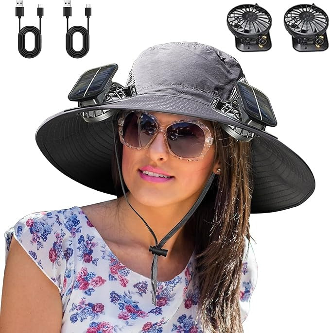 Solar Fan Hat