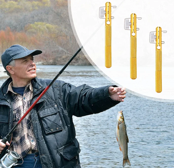 Fish Hook Line Knotter Tool Needle