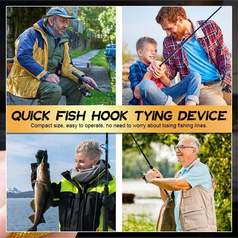 Fish Hook Line Knotter Tool Needle
