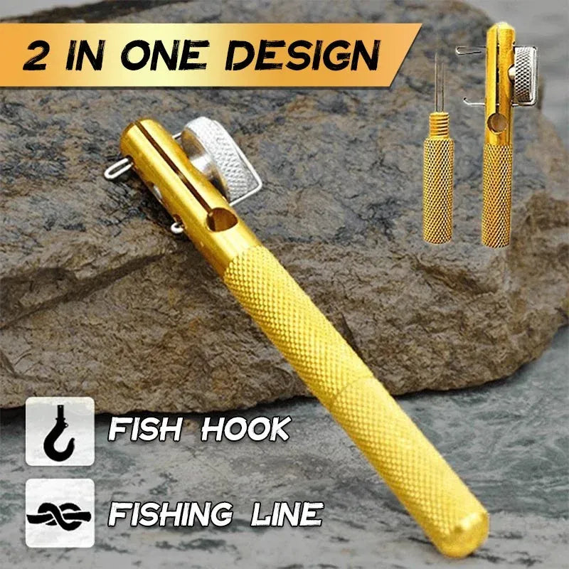 Fish Hook Line Knotter Tool Needle