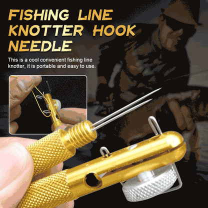 Fish Hook Line Knotter Tool Needle